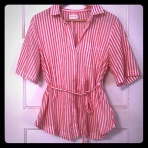Isabella Sinclair buttondown striped shirt